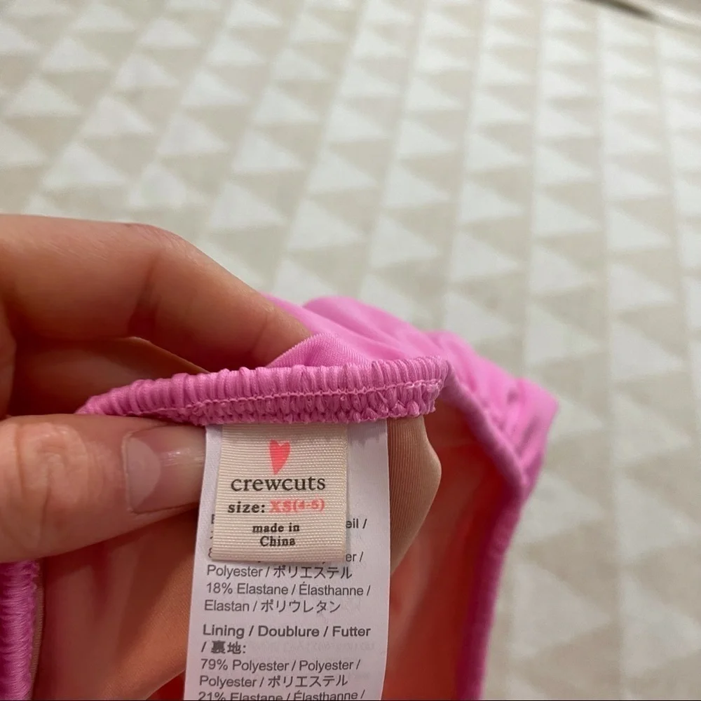 J crew pink ruffle bikini swim bottoms NWOT Barbie